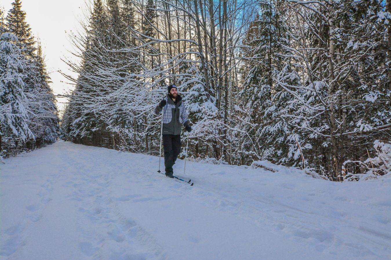 cross-country skiing in Mont Tremblant