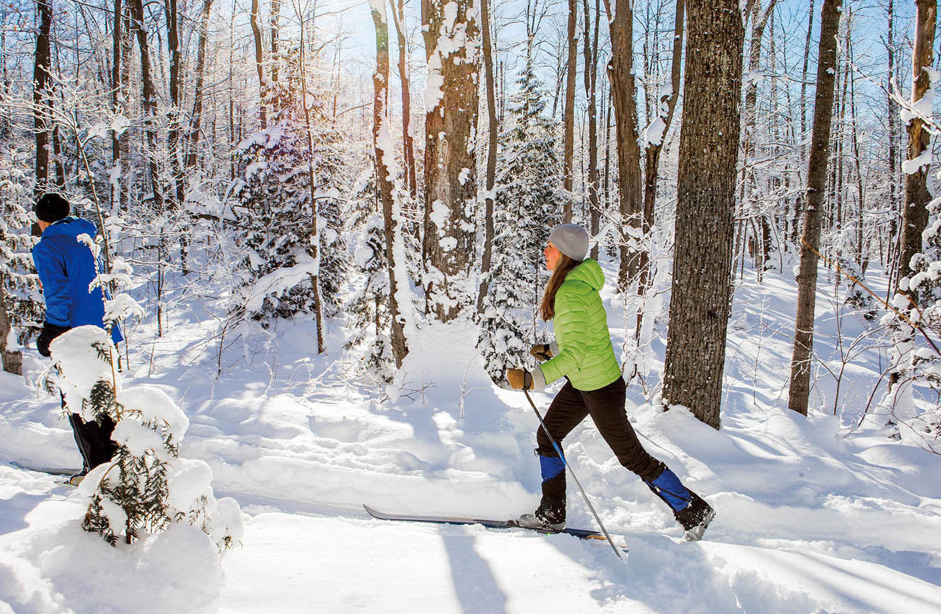 cross-country skiing in Mont Tremblant